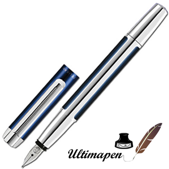 Pelikan
Pura
Series
Blue
&
Silver
Fine
Point
Fountain
Pen